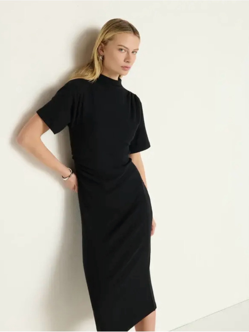 Nation Los Angeles Mock Neck dress